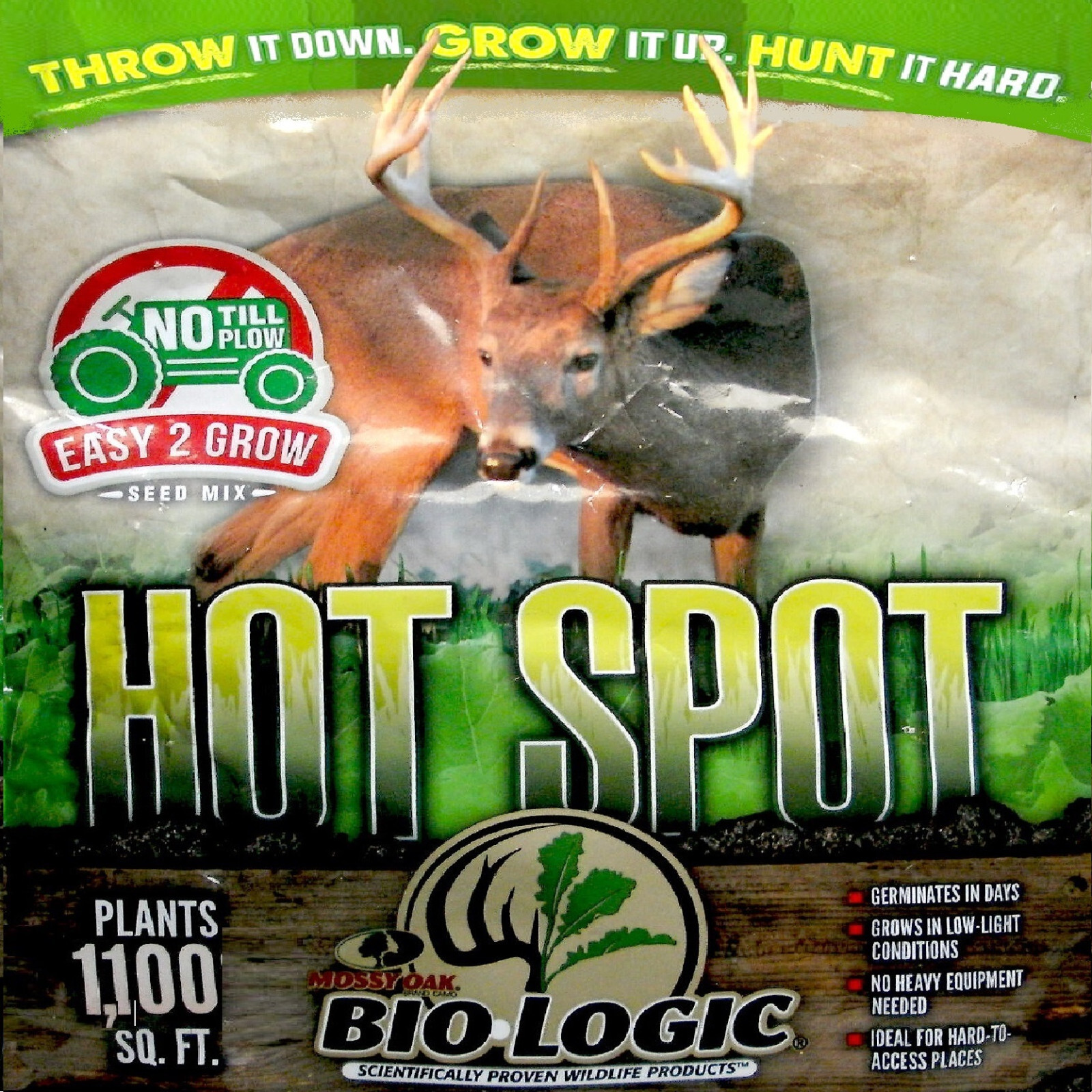 BULK BAGS Bio Logic HOT SPOT NoTill DEER FOOD PLOT SEED Ground Throw N" Grow eBay