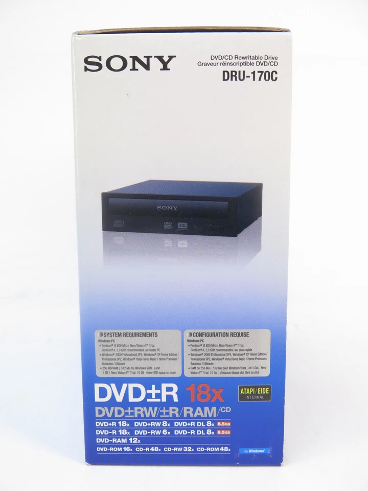 Sony DRU-170C 18x XDVD/RW/R/CD Rewritable Drive Windows Vista, 7, 8, 10, 11 - Image 4 of 4