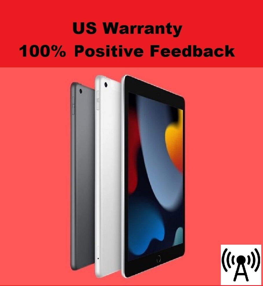 New Apple iPad 9th Gen 64GB WiFi+Cellular 10.2