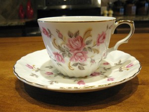 Lefton China Hand Painted Tea Cup Saucer 3170 Great Condition Ebay