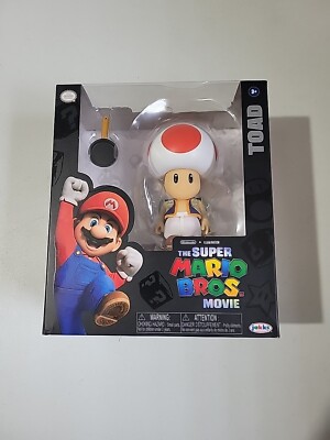 The Super Mario Bros. Movie Toad Figure with Frying Pan Accessory New Jakks