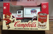 1994 ERTL CAMPBELL SOUP 1931 HAWKEYE TRUCK BANK