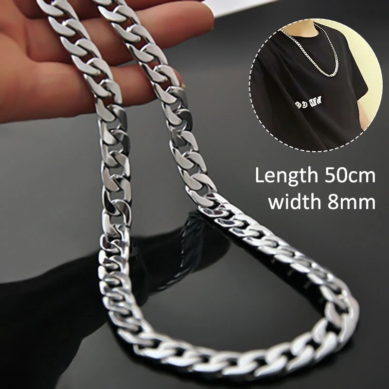 8mm sterling hotsell silver curb chain