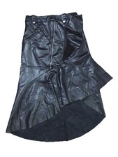 Black Faux Leather Skirt Woman Never Used