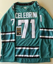Macklin Celebrini San Jose Sharks Autographed Jersey Canada JSA COA