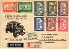 Dr Jim Stamps Portugal Fdc National Coach Museum 8V Set Registered Air Mail