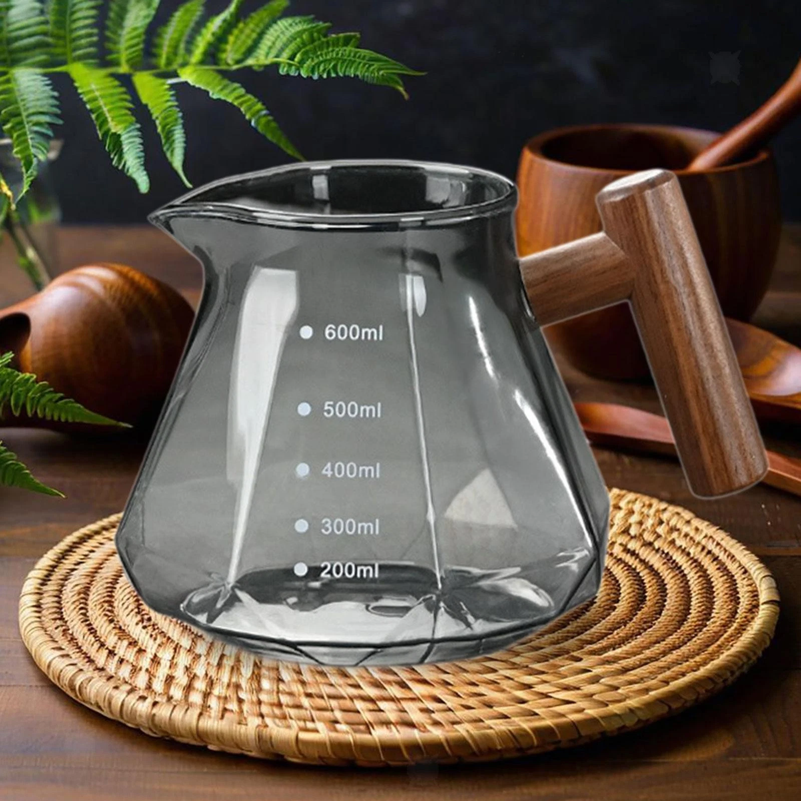 Pour over Glass Coffeemaker Glass Drip Coffee Maker for Office Home Cafes