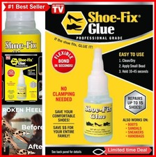 Shoe Glue Professional Grade Repair Adhesive Clear Drying Flexible 20g Tube For