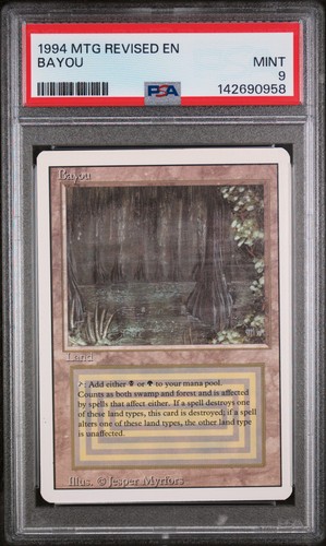 1994 MAGIC THE GATHERING REVISED EDITION BAYOU PSA 9