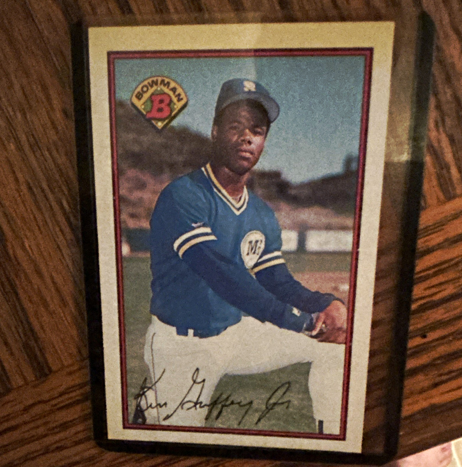 Bowman 1989 Ken Griffey Jr #220 Seattle Mariners Facsimile Autograph