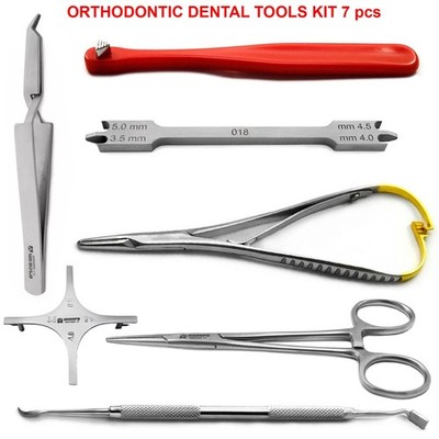 Dental Kieferorthopädische Instrumente Kit Mathieu Blattschraube Pinzette Band Pucher Scaler
