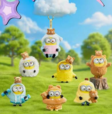 52TOYS bob+tim ミニオン 52TOYS MINIONS BOB+TIM BETTER TOGETHER SERIES VINYL PLUSH PENDANT