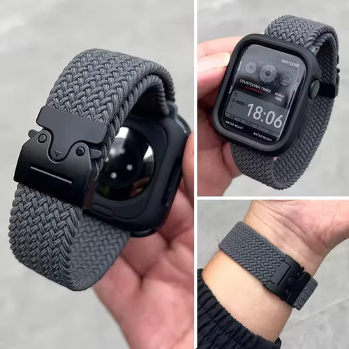 Nylon Band For Apple Watch iWatch Strap Series 10 9 8 7 6 SE 5 Ultra 2 38mm-49mm