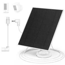2 Pack Solar Panel for Ring Camera 5W 5V, 8000mAh Backup Battery Ring Solar P...