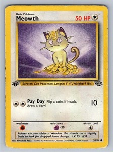 Meowth 56/64 Jungle 1st Edition