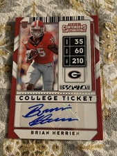 2020 Contenders Draft Picks College Ticket Brian Herrien #318 Auto RC Free Ship