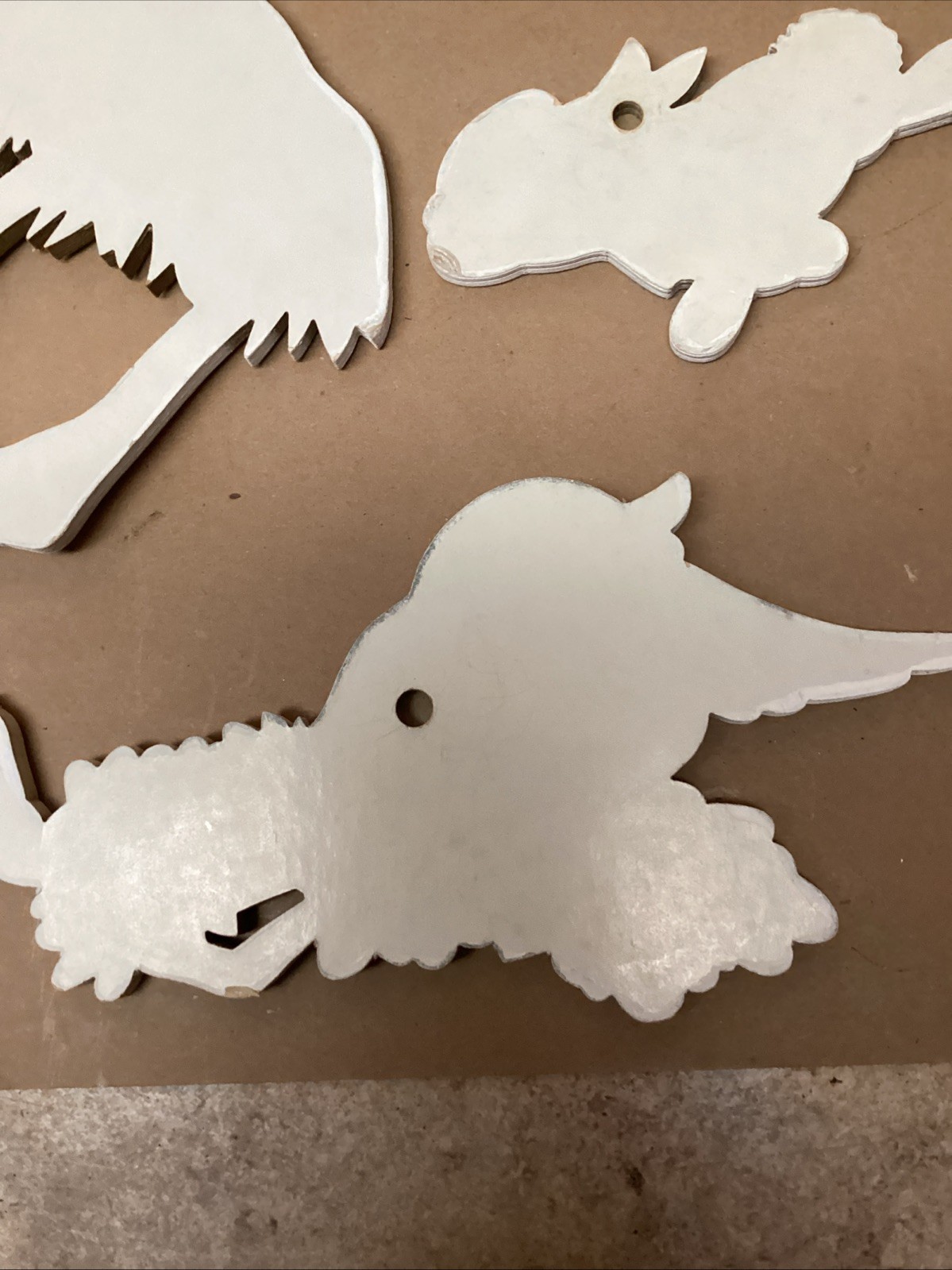 Vintage Disney Paper Lithograph Bambi & Friends 4 pc Set & Lamp Unique Lot