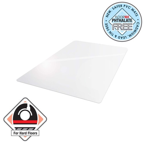 ® Valuemat® Vinyl Rectangular Chair Mat for Hard Floor - 47" x 60"