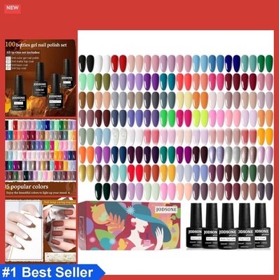 100 PCS (5 Ml Each) Gel Nail Polish Kit No Wipe Soak off Base Coat and Matte Glo