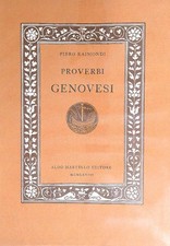 PROVERBI GENOVESI RAIMONDI PIERO ALDO MARTELLO 1968 