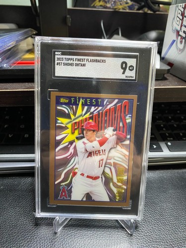 2023 Topps Finest Flashbacks Finest Phenoms Shohei Ohtani #57 SGC 9 Dodgers WBC