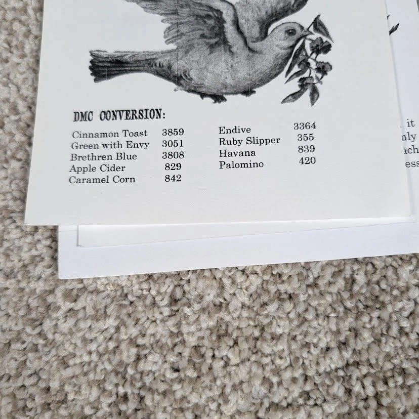 Heartstring Samplery Let It Begin With Me Cross Stitch Pattern opened - Image 3 of 3