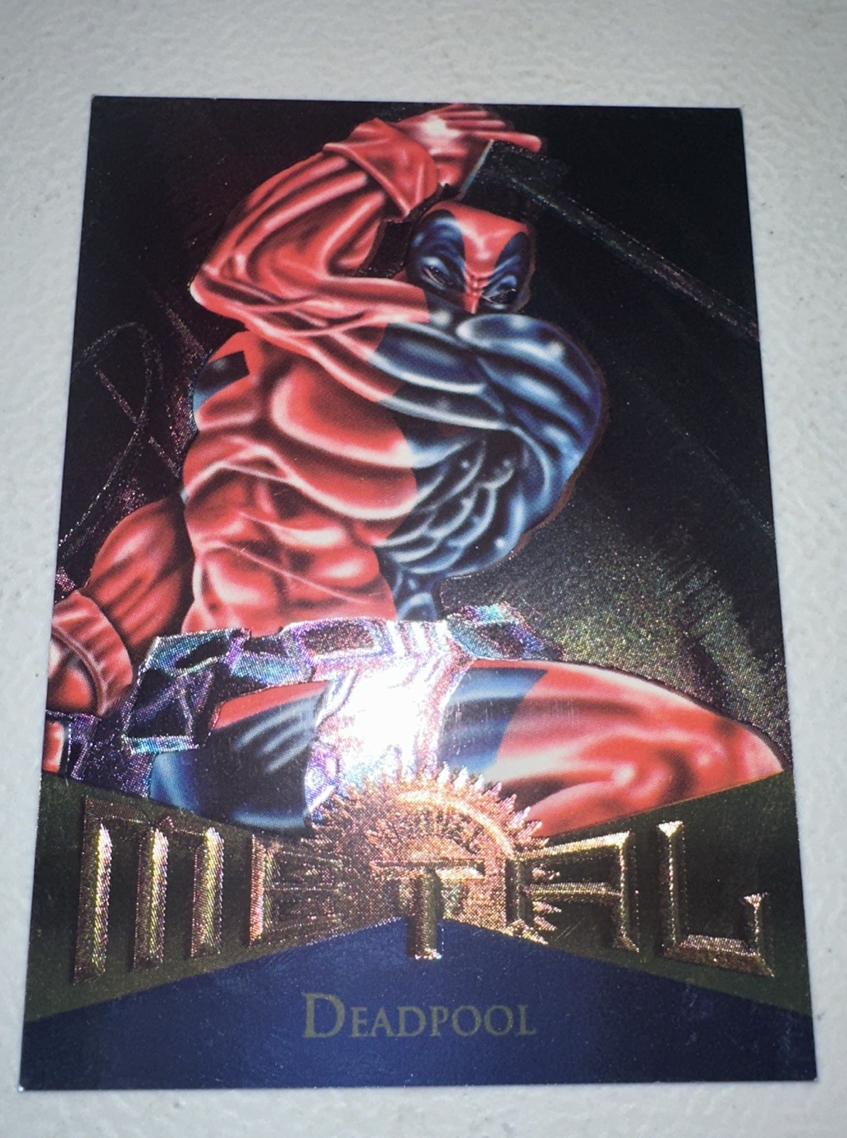 1995 Fleer Marvel Metal MCU Trading Card #92 Deadpool