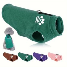 Pet Dog Warm Coat Fleece Jacket Jumper Sweater Winter Clothes Puppy Vest Outfits