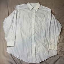 Brooks Brothers 1818 Slim Fit Dress Shirt Men s 18-35 White Blue Stripe Cotton