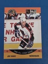 1990-91 Pro Set #375 Joe Sakic Quebec Nordiques HOCKEY Card 9G