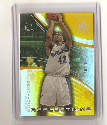 2003-04 Upper Deck Triple Dimensions JERRY STACKHOUSE Reflections Gold 40/50 #88