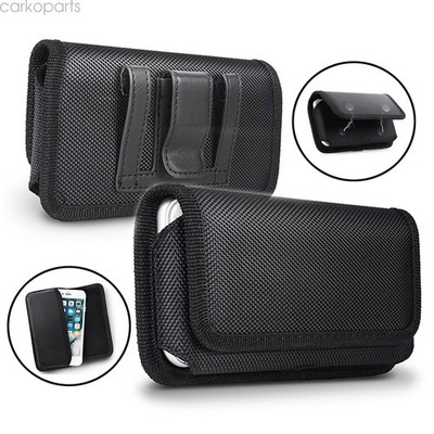 For iPhone 15 14 13 12 11 Pro Phone Belt Pouch Horizontal Holster Case Cover