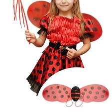 Girls Ladybug Wing Comfortable Dress up for Festival Birthday Masquerade