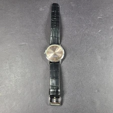 Kenneth Cole Men's 42 mm GA21713 Black Leather Quartz Watch 3 ATM Gray Dial