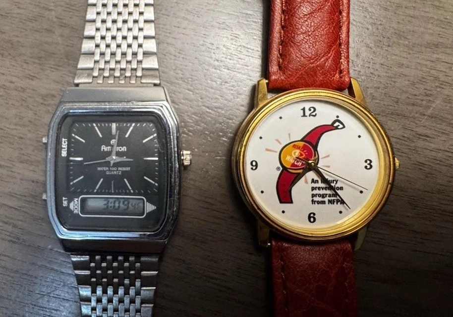 Reloj Digital Imagen Vintage California & Armitron - 1 Funciona, 1 Necesita Reparación Foto 3 de 4