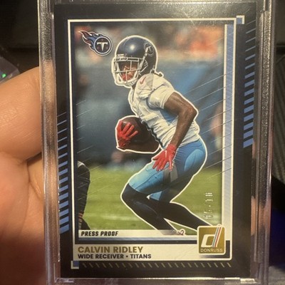 2025 Panini Donruss - Calvin Ridley #148 Press Proof BLACK 05/10   