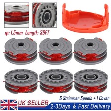 Strimmer Wire for Flymo Grass Trimmer, 6 Strimmer Spools and 1 Cover 1.5mm x 11m