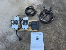 holley efi 2x4 dual quad terminator stealth throttle body kit