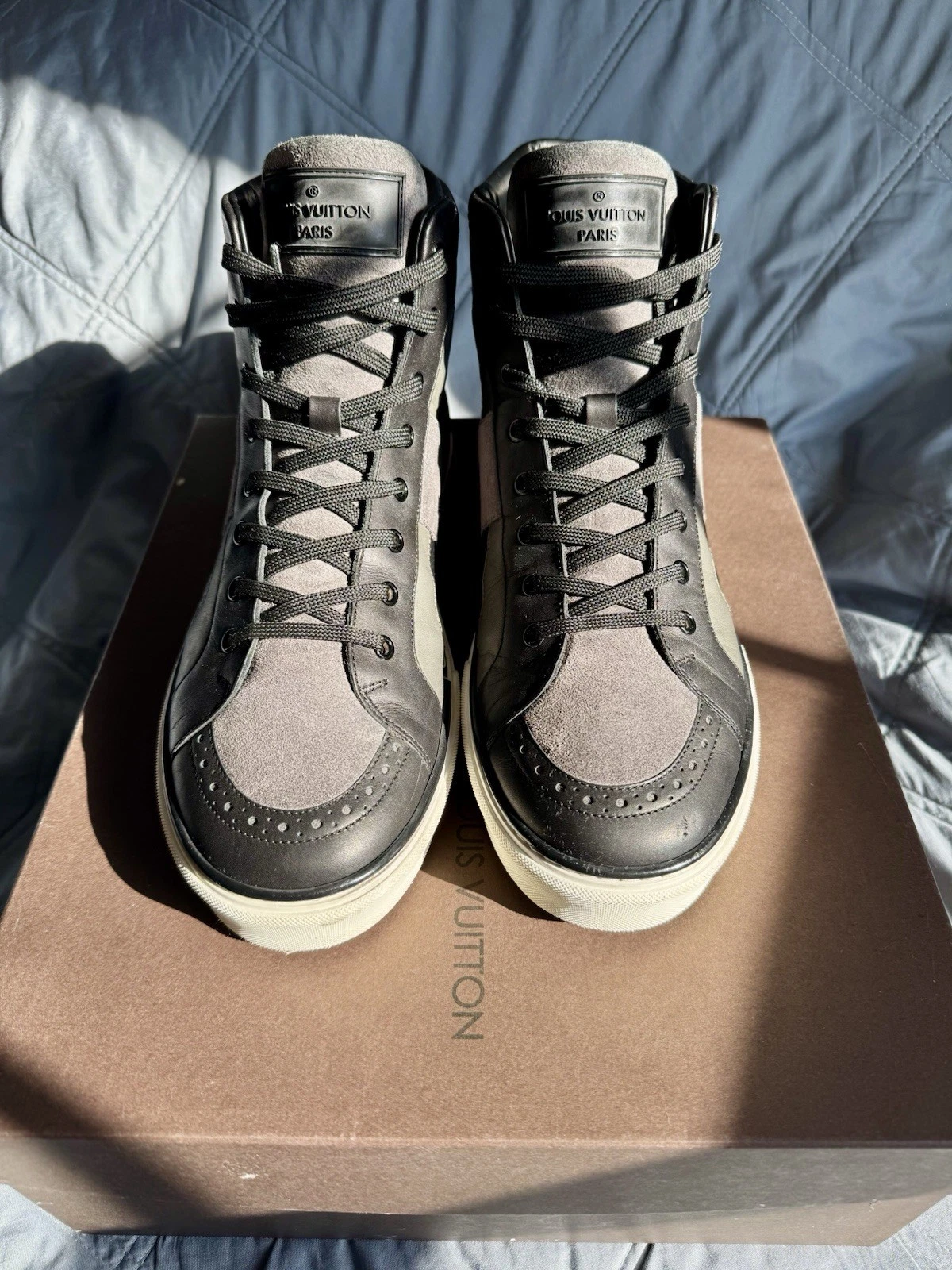Louis Vuitton Monogram High-Top Street Sneaker Boot Men’s Size 8 G000798