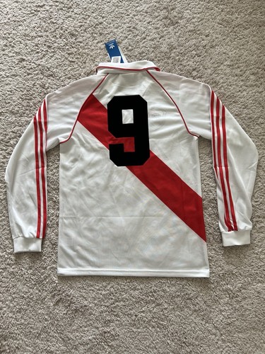 Adidas River Plate #9 1994 Retro Home Jersey White Long Sleeve IV7546 Size Small - Picture 8 of 11