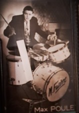 PHOTO MODERN JAZZ BAND BATTEUR Max POULET 1960 C. LUTER BATTERIE MARCEL FAIVRE