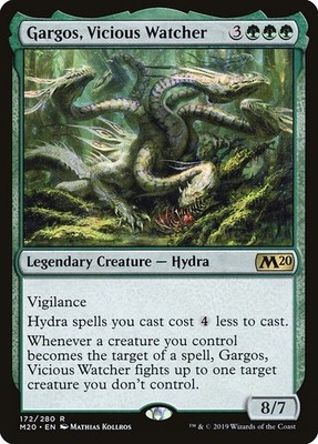 Magic/MTG Gargos, Vicious Watcher M20-172 Rare Englisch Excellent