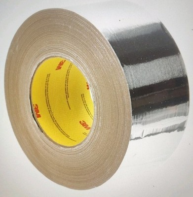 3M 85313 Aluminum Foil Tape 425 Silver 4 in x 60 yd 4.6 mil 7100053631