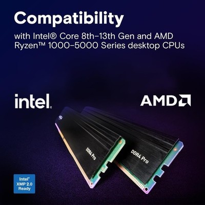 Crucial Pro 32GB (2x16GB) DDR4 3200MHz UDIMM Desktop RAM