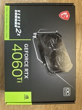 Tarjeta Gráfica MSI GeForce RTX 4060 Ti VENTUS 2X BLACK OC 16GB GDDR6 DLSS3