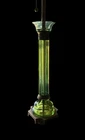 Vintage Marbro Murano Tall Column Glass Table Lamp Mid Century Brass And Glass