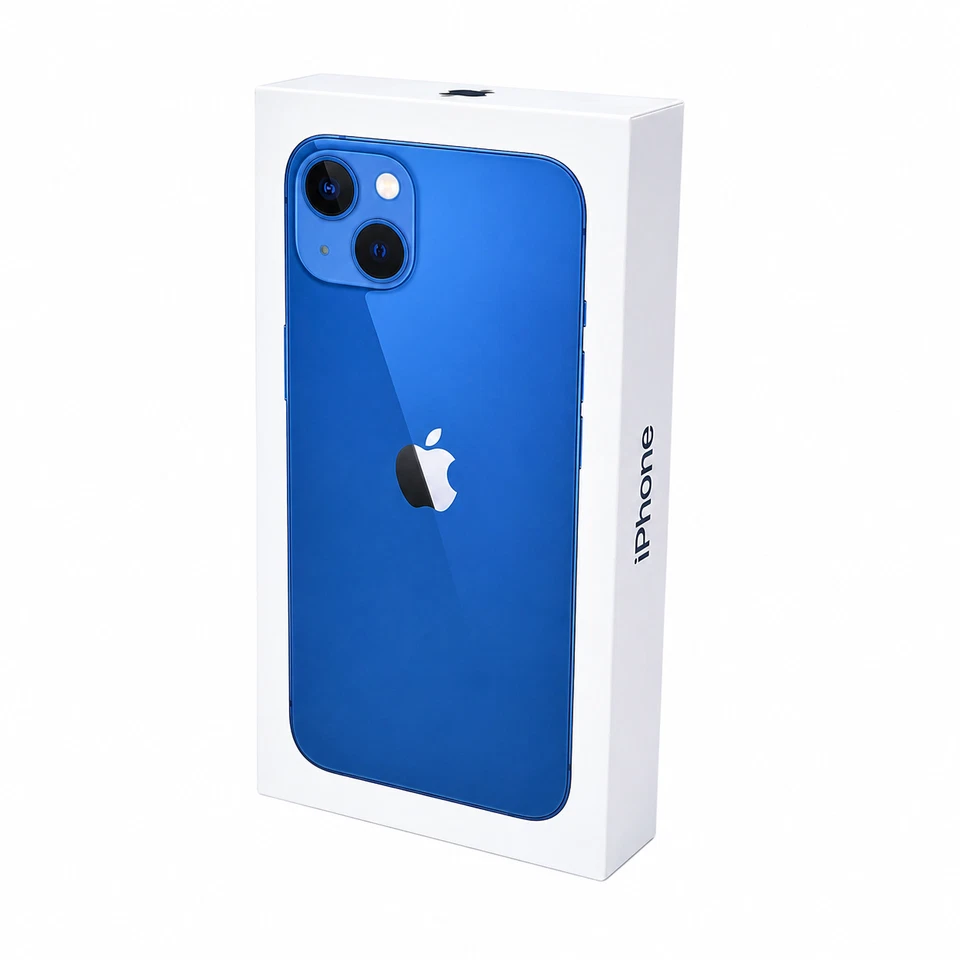 New Boxed Apple iPhone 13 Mini 128GB Blue 5G Unlocked 100% Battery Health - Image 1 of 2