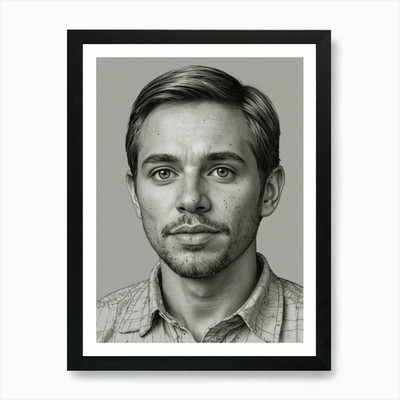 Portrait Of A Man 4 Art Print Framed Wall Art Poster Canvas Print Picture