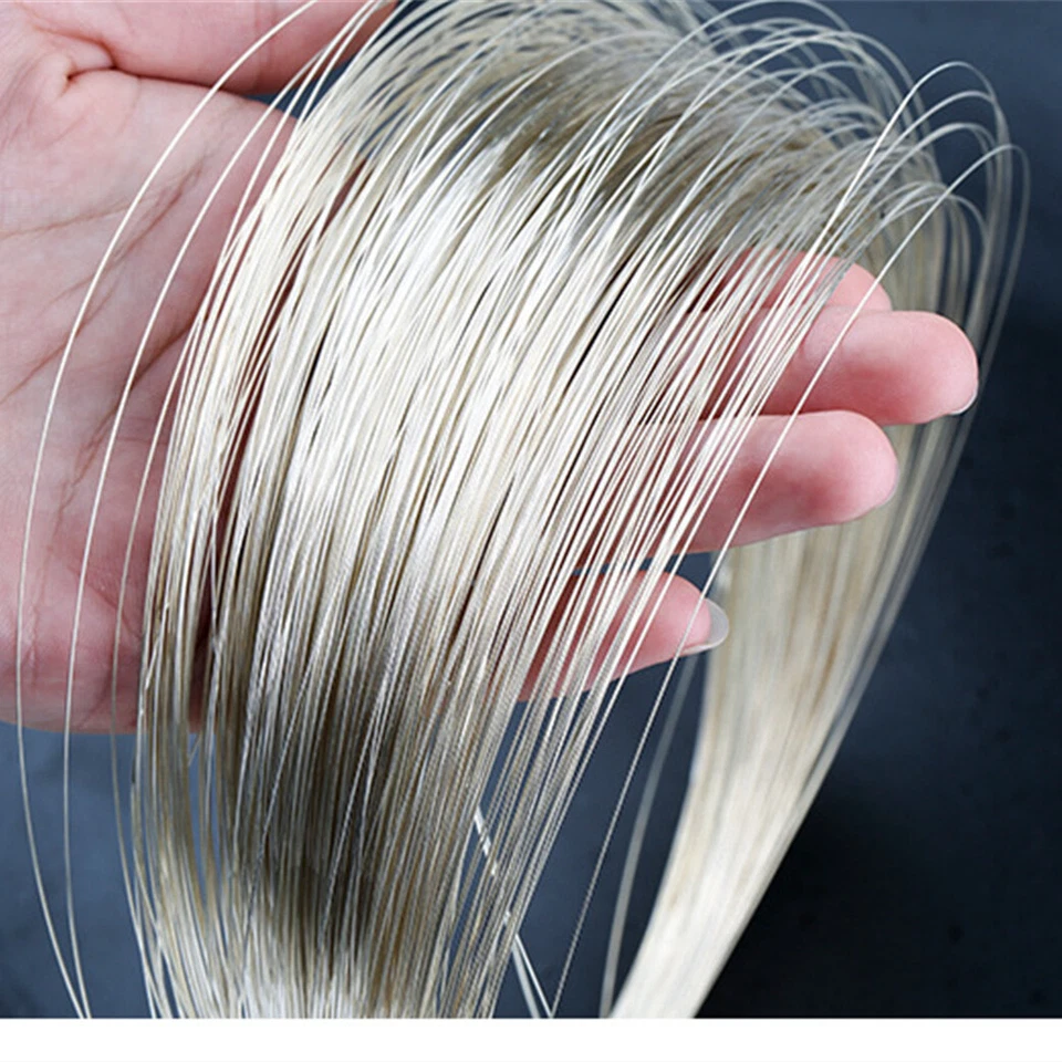 Alambres de plata de ley 925 alambres redondos suave medio duro 100 cm Foto 4 de 4