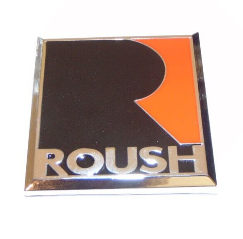 EMBLEMA DE TABLERO DE GUARDABARROS ROUSH FORD MUSTANG F-150 INSIGNIA 3D LOGOTIPO METAL ROJO NEGRO EE. UU. - Imagen 2 de 4